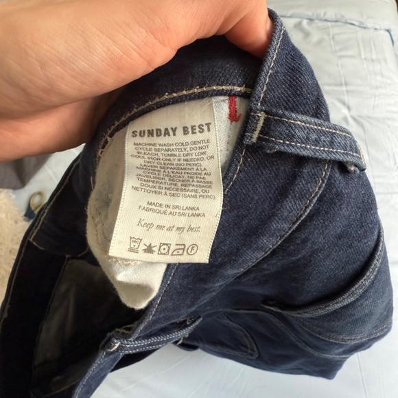 Sunday Best denim relaxed utility wide-leg jean - Picture 9 of 9